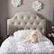 Baxton Studio Morris Beige Upholstered Button-Tufted Twin Size Headboard 125-6980 - alternate 4